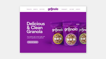 Gr8nola燕麦产品包装和形象设计